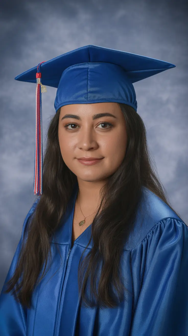 graduation hairstyles ideas 2026 Classic Long Waves That Work Seamlessly with a Cap