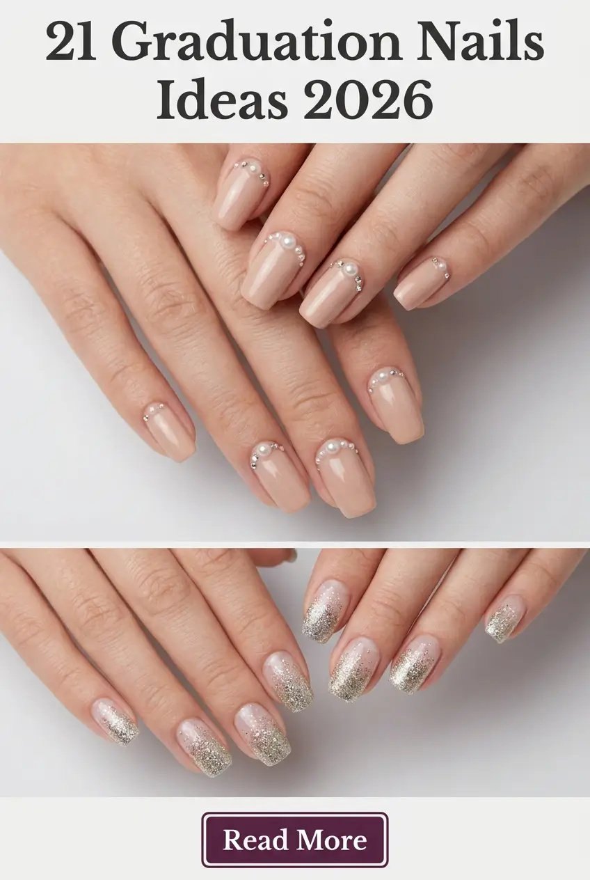 Graduation Nails Ideas 2026: Classy Almond, Cute Short & Trendy Designs for Every Graduation Moment