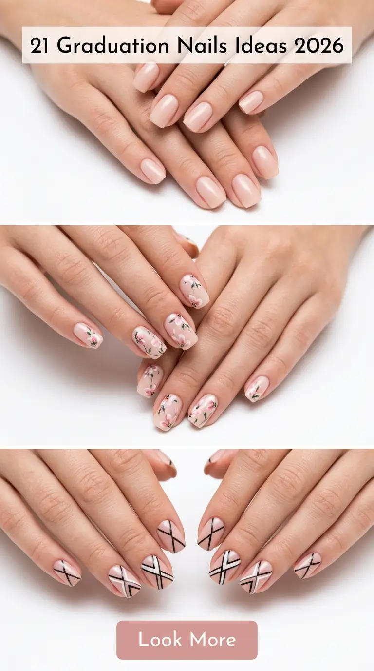Graduation Nails Ideas 2026: Classy Almond, Cute Short & Trendy Designs for Every Graduation Moment