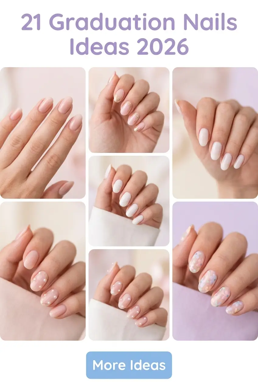 Graduation Nails Ideas 2026: Classy Almond, Cute Short & Trendy Designs for Every Graduation Moment